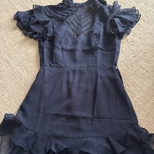 Short navy cocktail dress